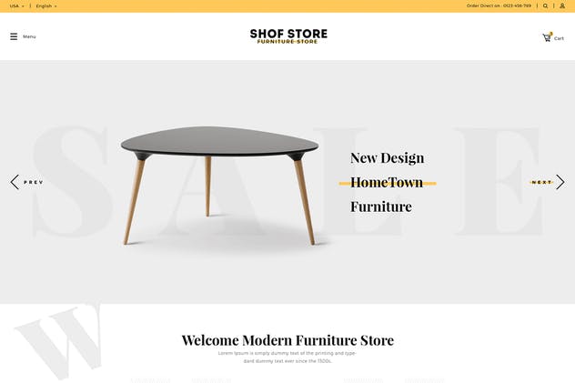 创意家居电商网站HTML模板蚂蚁素材精选 Shofstore – eCommerce HTML5 template插图(2)