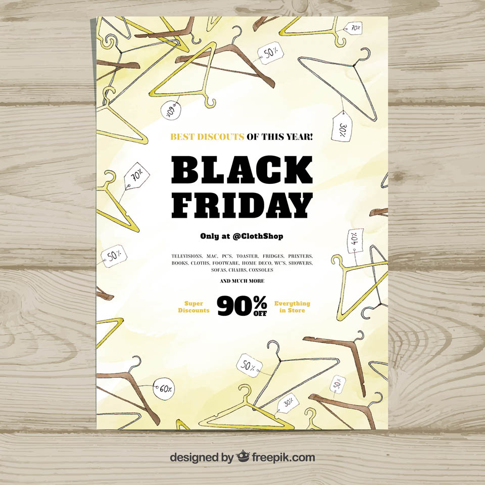 第四弹：30+黑色星期五促销广告物料素材 Black Friday Sales Graphics插图23