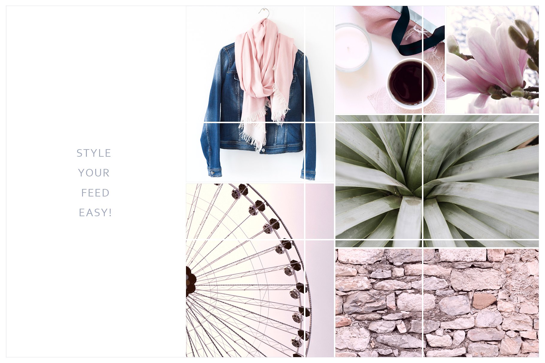 Instagram标题贴图设计素材包 Instagram Tiles Bundle #3插图(2)