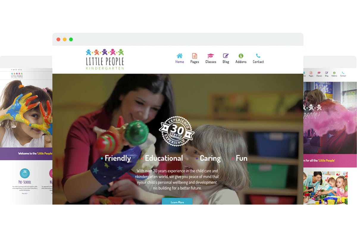 幼儿园/托儿所网站设计Joomla模板大洋岛精选 Little People | Kindergarten Joomla Template插图