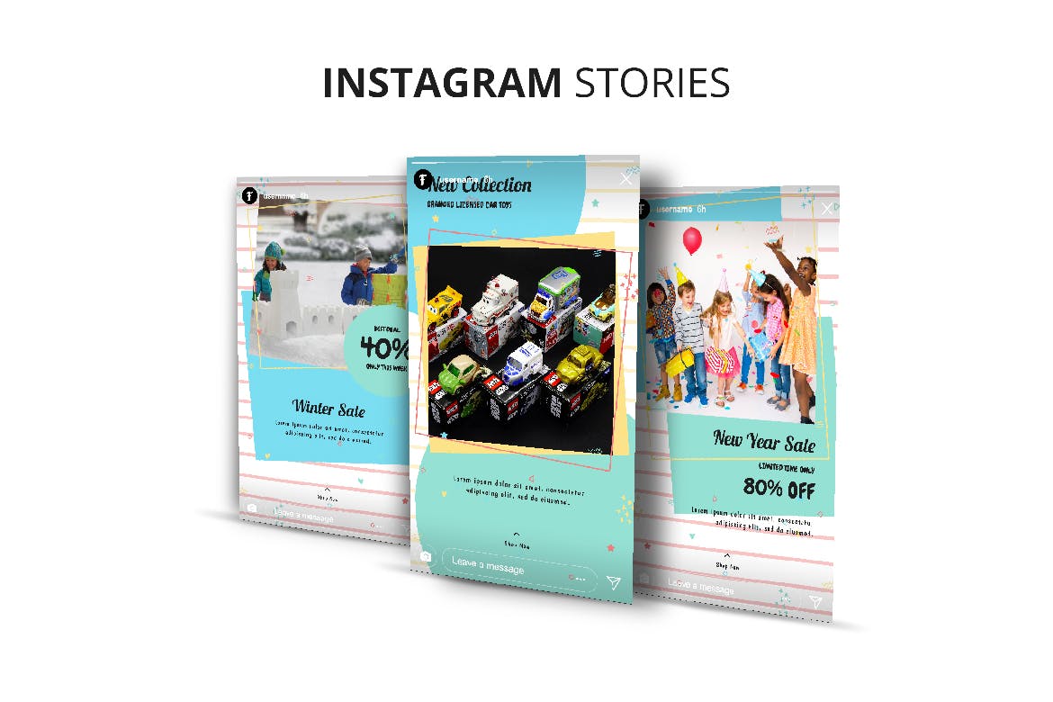 玩具及礼品店Instagram品牌故事设计模板第一素材精选 Toys & Gift Shop Instagram Stories插图(4)