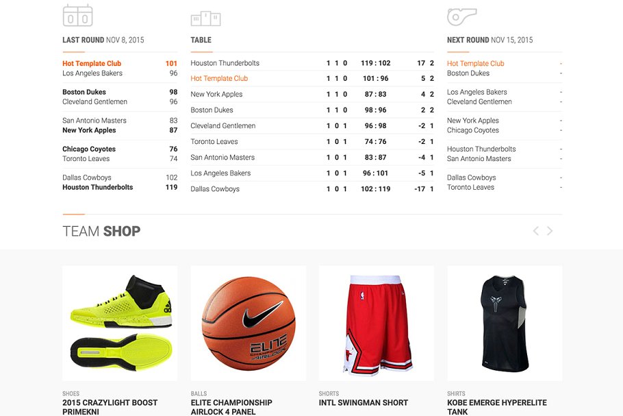 篮球训练营篮球主体Joomla主题模板第一素材精选 Hot Basketball插图(3)