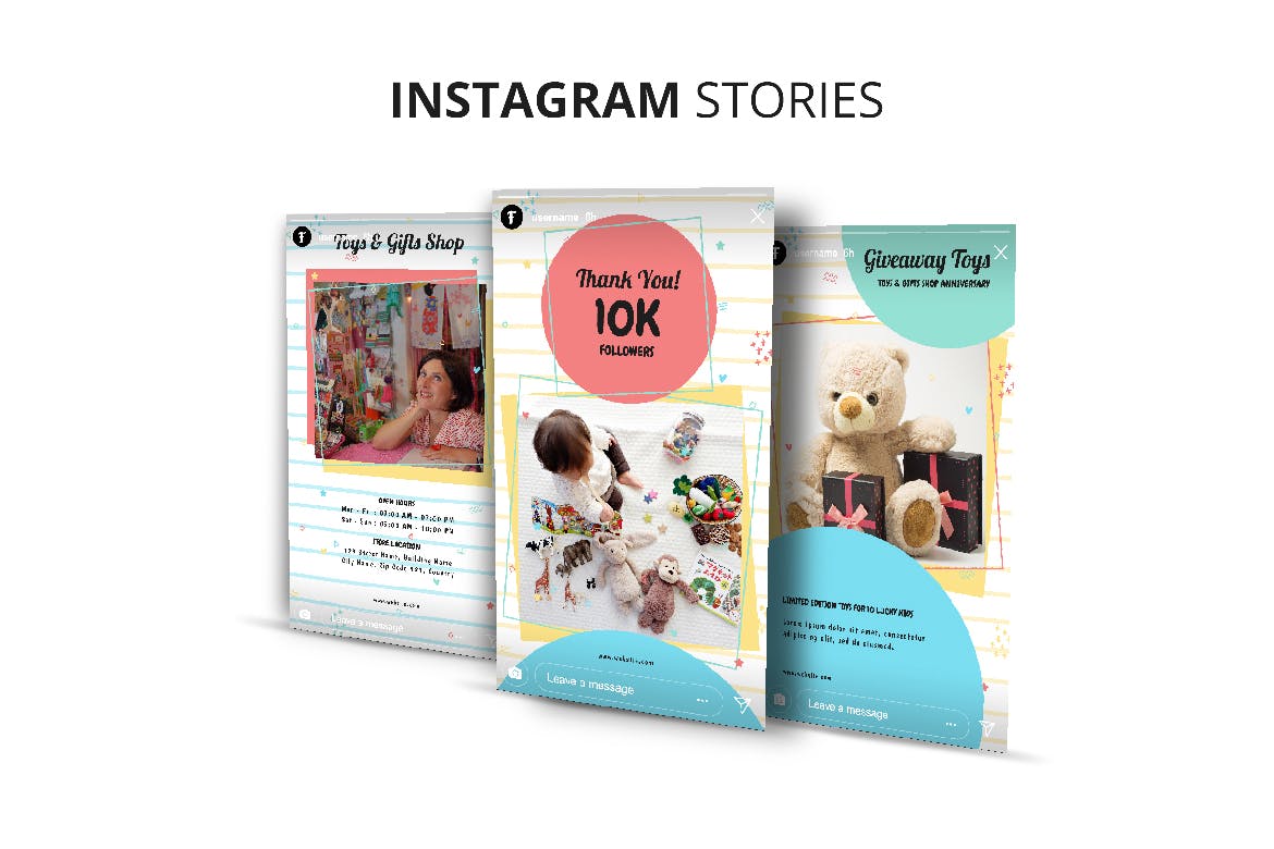 玩具及礼品店Instagram品牌故事设计模板蚂蚁素材精选 Toys & Gift Shop Instagram Stories插图(5)