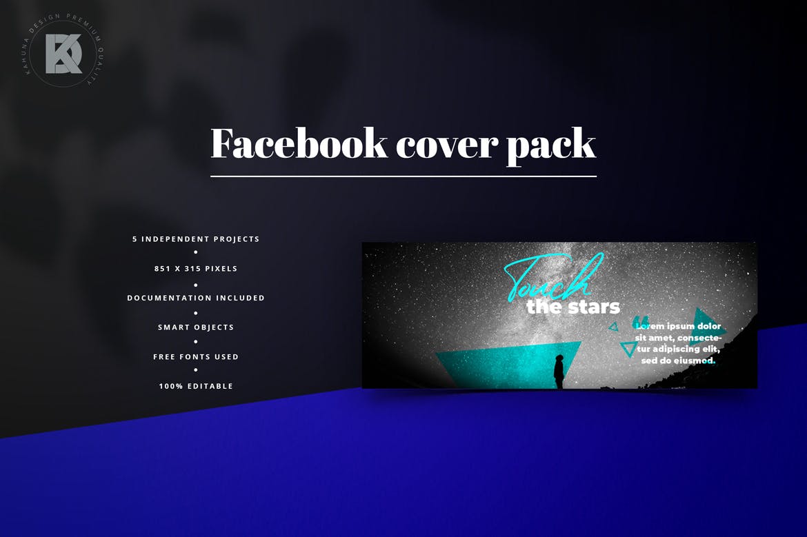 行业通用Facebook主页Banner设计模板第一素材精选 Facebook Cover Banners Pack插图(4)