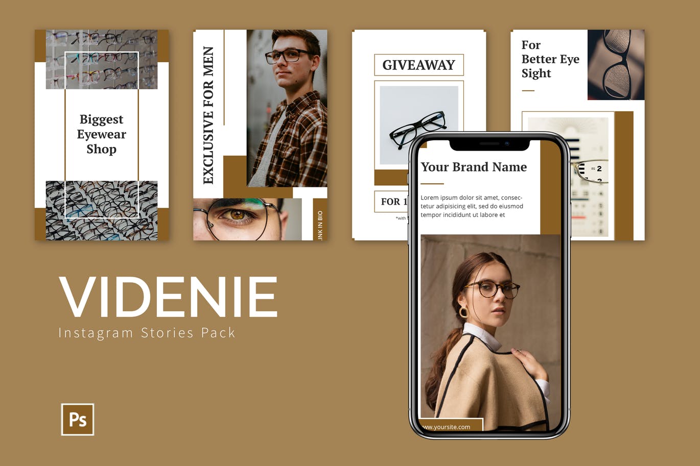 时尚饰品品牌推广Instagram设计模板第一素材精选 Videnie – Instagram Story Pack插图