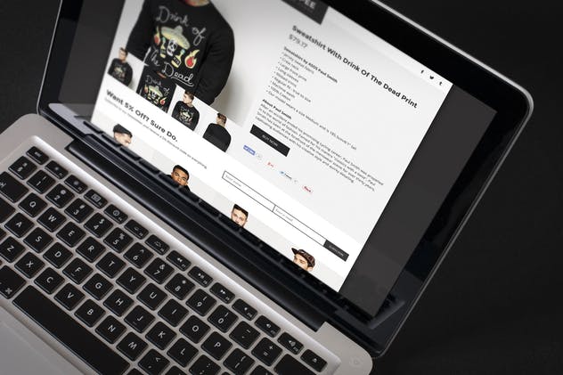时尚电子商务网站Adobe Muse模板大洋岛精选 Shoppee – Stylish eCommerce Muse Template插图4