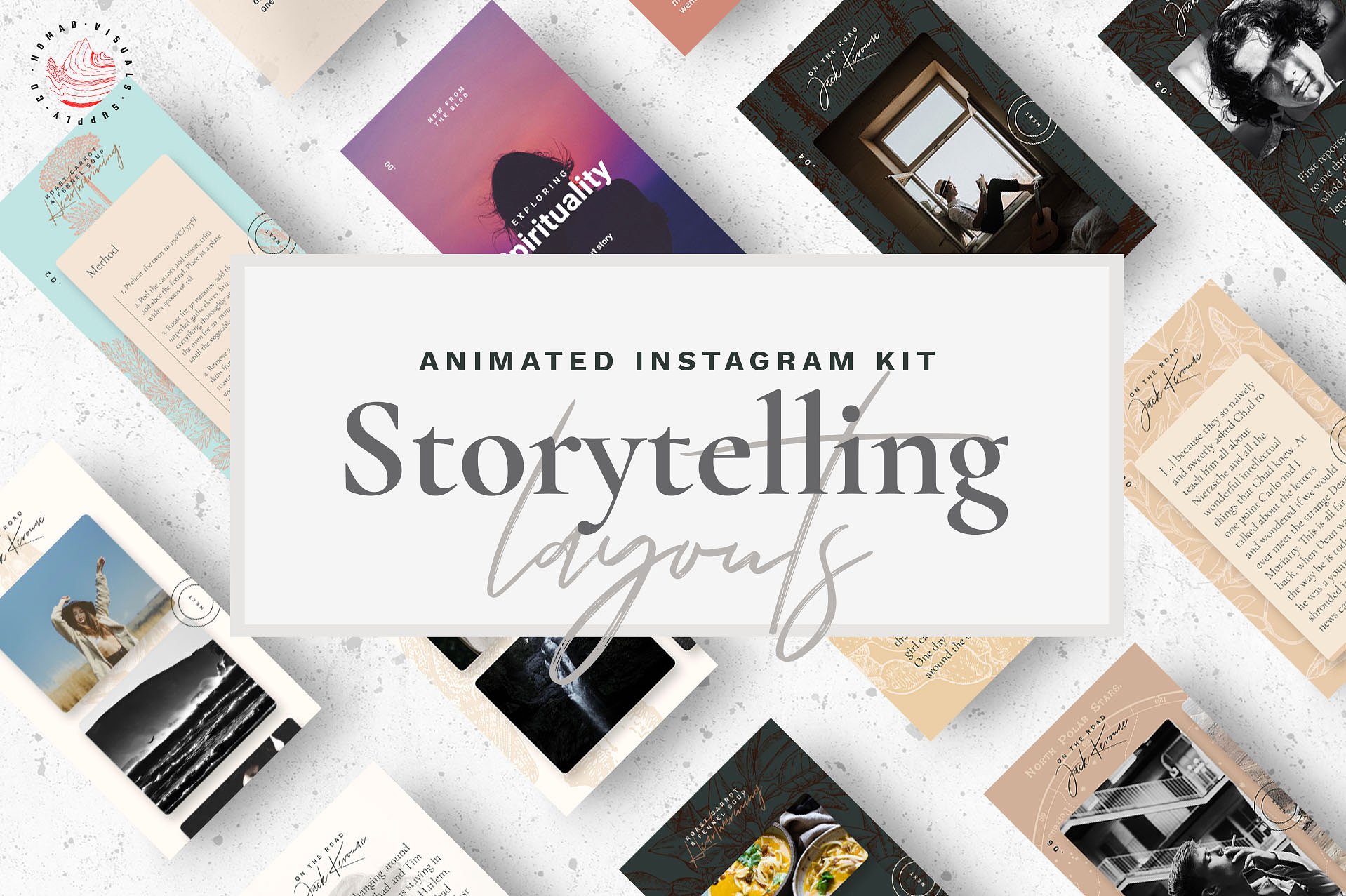 秋季Instagram故事的动画合辑下载 Storytelling Kit Animated IG Stories [psd,png,jpg]插图