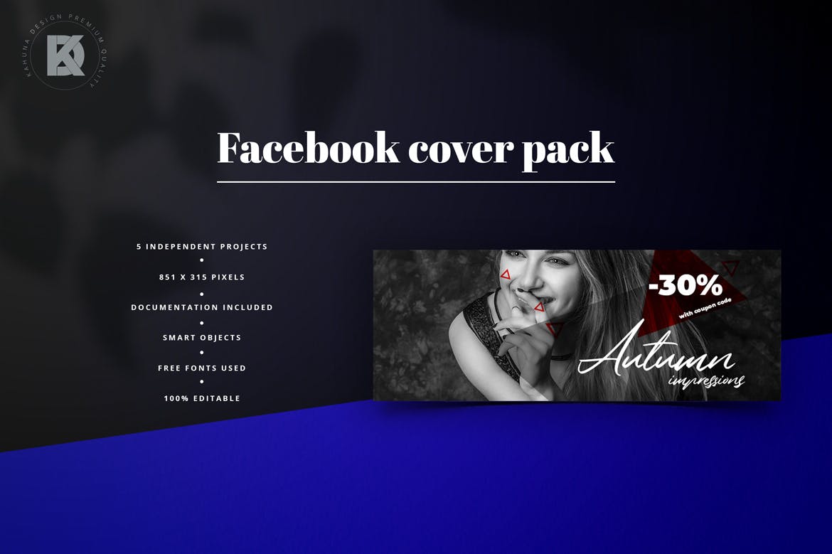行业通用Facebook主页Banner设计模板第一素材精选 Facebook Cover Banners Pack插图(2)