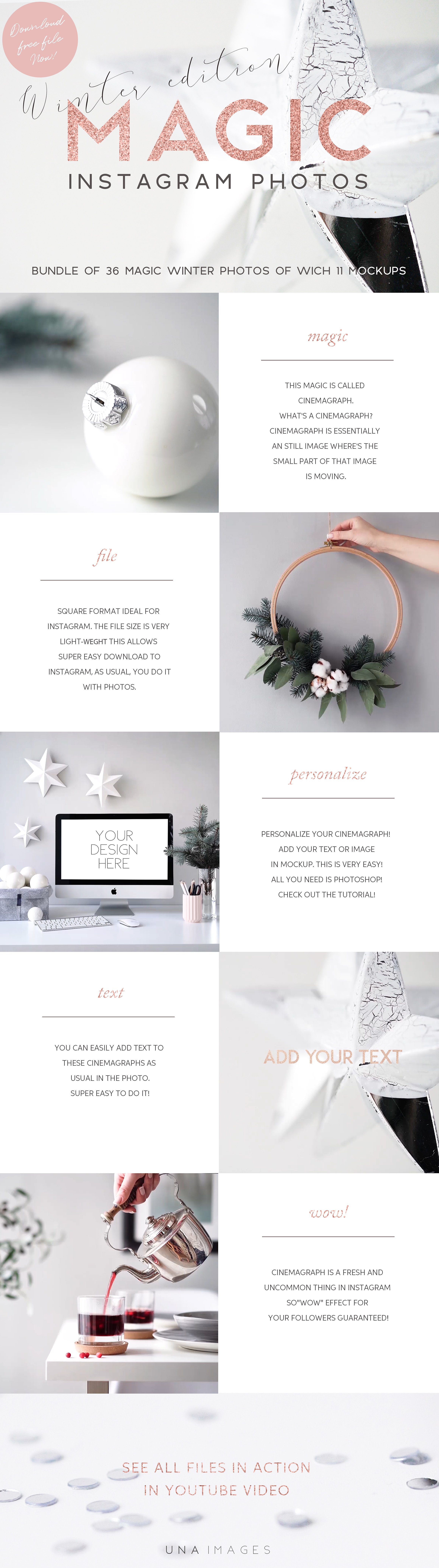 高端简约时尚的动画冬季圣诞banner社交媒体Instagram设计模板第一素材精选插图(8)