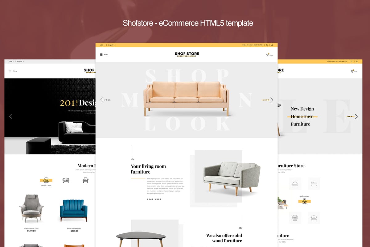 创意家居电商网站HTML模板第一素材精选 Shofstore – eCommerce HTML5 template插图