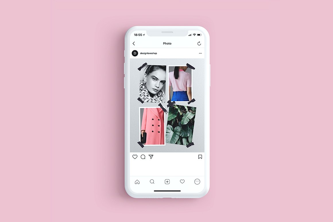 时尚服饰类Instagram贴图模板蚂蚁素材精选 Moodboards for Instagram插图(3)
