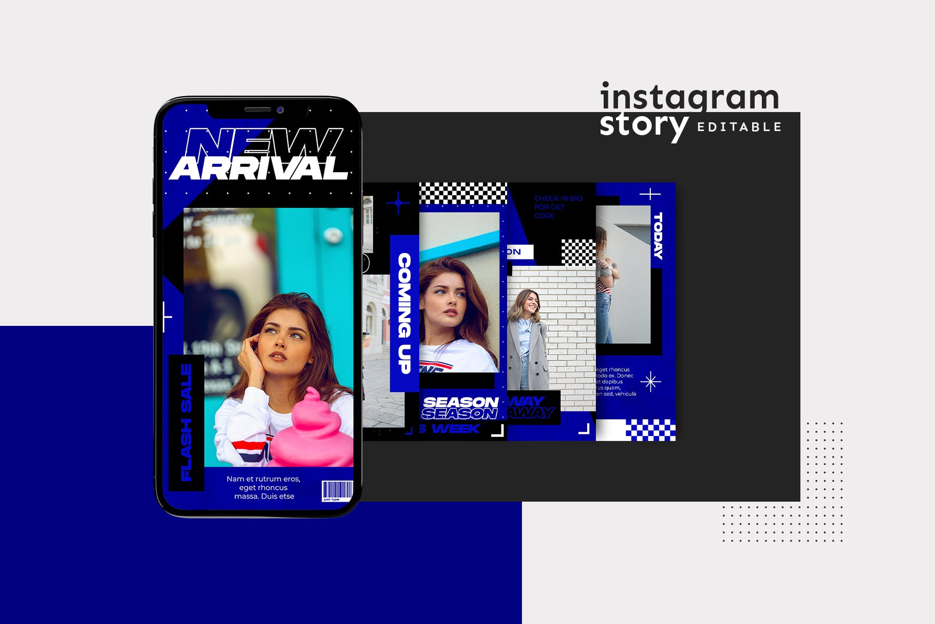 Instagram社交平台新品发布推广设计模板第一素材精选 Instagram Story Template插图(1)