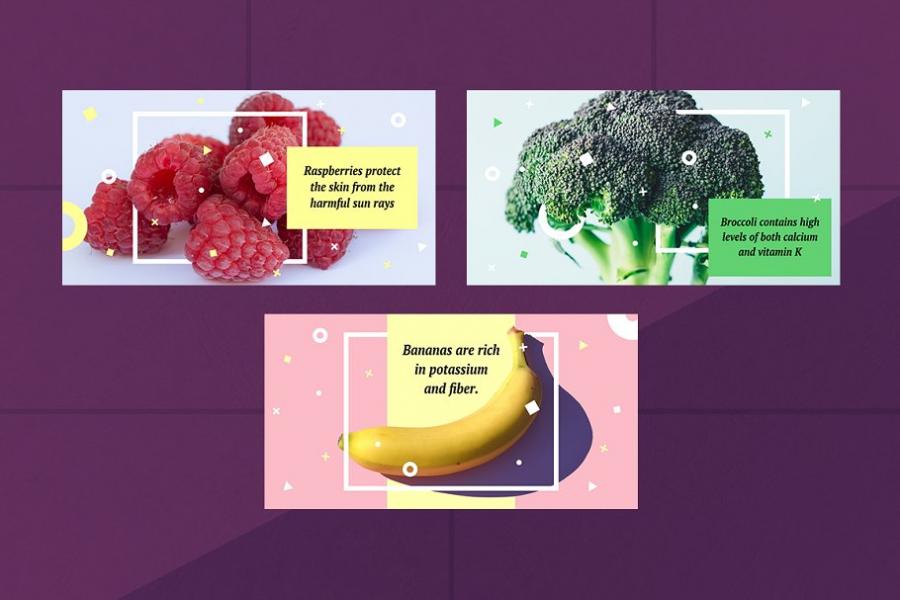 营养水果健康主题Facebook帖子模板蚂蚁素材精选插图(3)