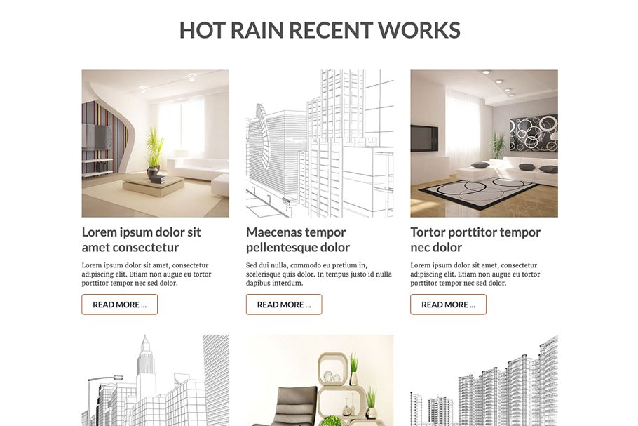 经典简约型自适应Joomla网站模板第一素材精选 Hot Rain插图(3)