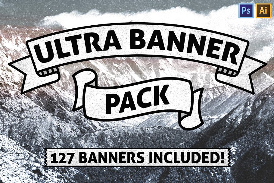 终极Banner丝带图形集 Ultra Banner Pack插图