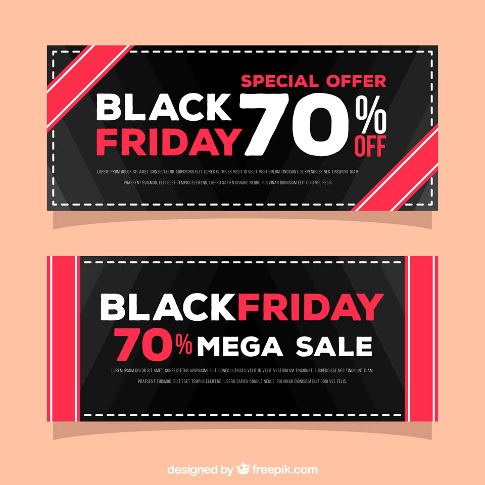 第四弹：30+黑色星期五促销广告物料素材 Black Friday Sales Graphics插图37