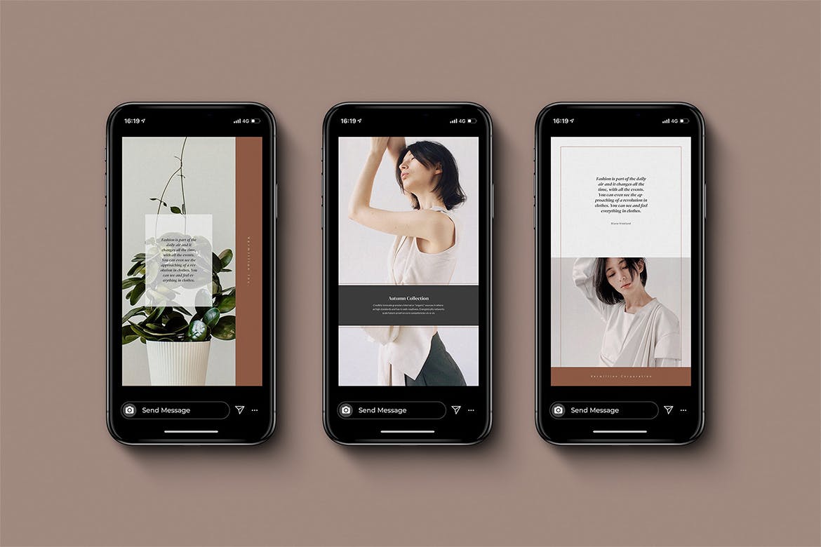 高端时尚服饰平台Instagram品牌故事推广素材 Vermillion Animated Instagram Story Templates插图(2)