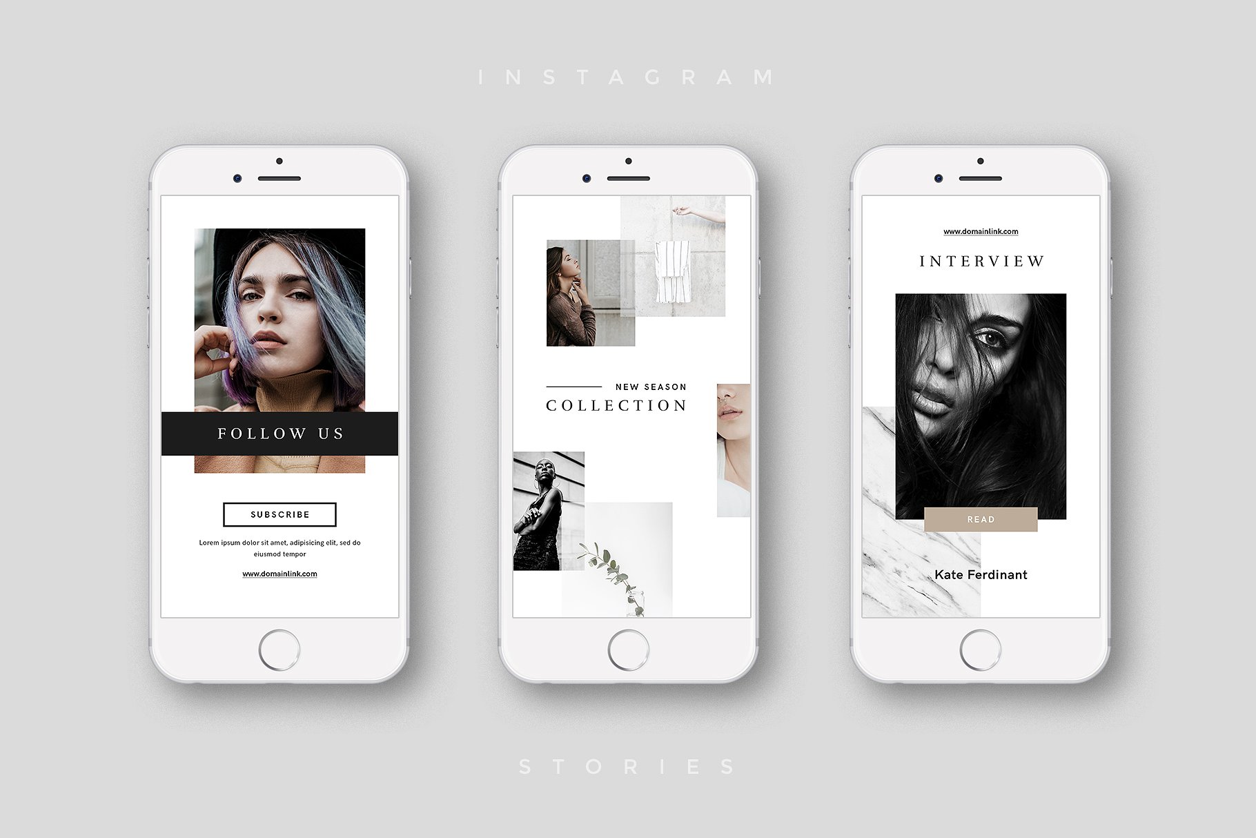 奢侈品电商社交媒体Ins故事贴图模板蚂蚁素材精选 Luxury Instagram Stories Pack插图(6)