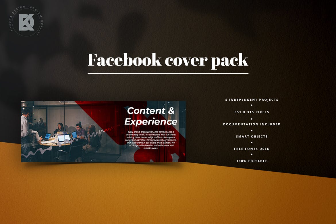 Facebook主页业务推广封面设计模板蚂蚁素材精选素材 Business Facebook Cover Pack插图(3)