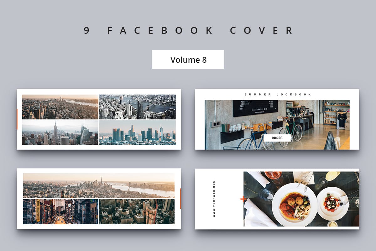 极简主义Facebook脸书网封面设计素材Vol.8 Facebook Cover Vol. 8插图