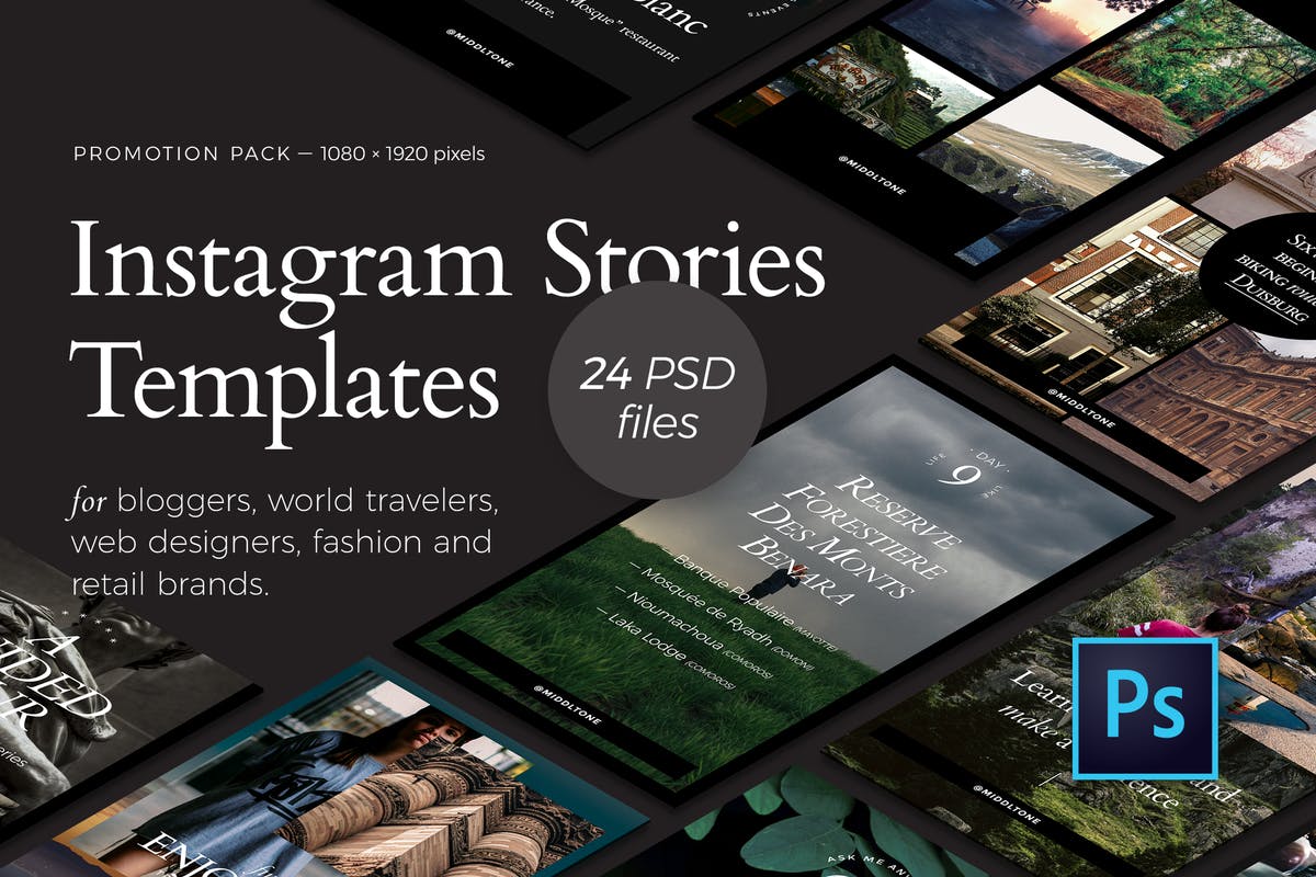 Instagram社交网站品牌推广宣传物料设计套装 Instagram Stories — Promotion Pack插图