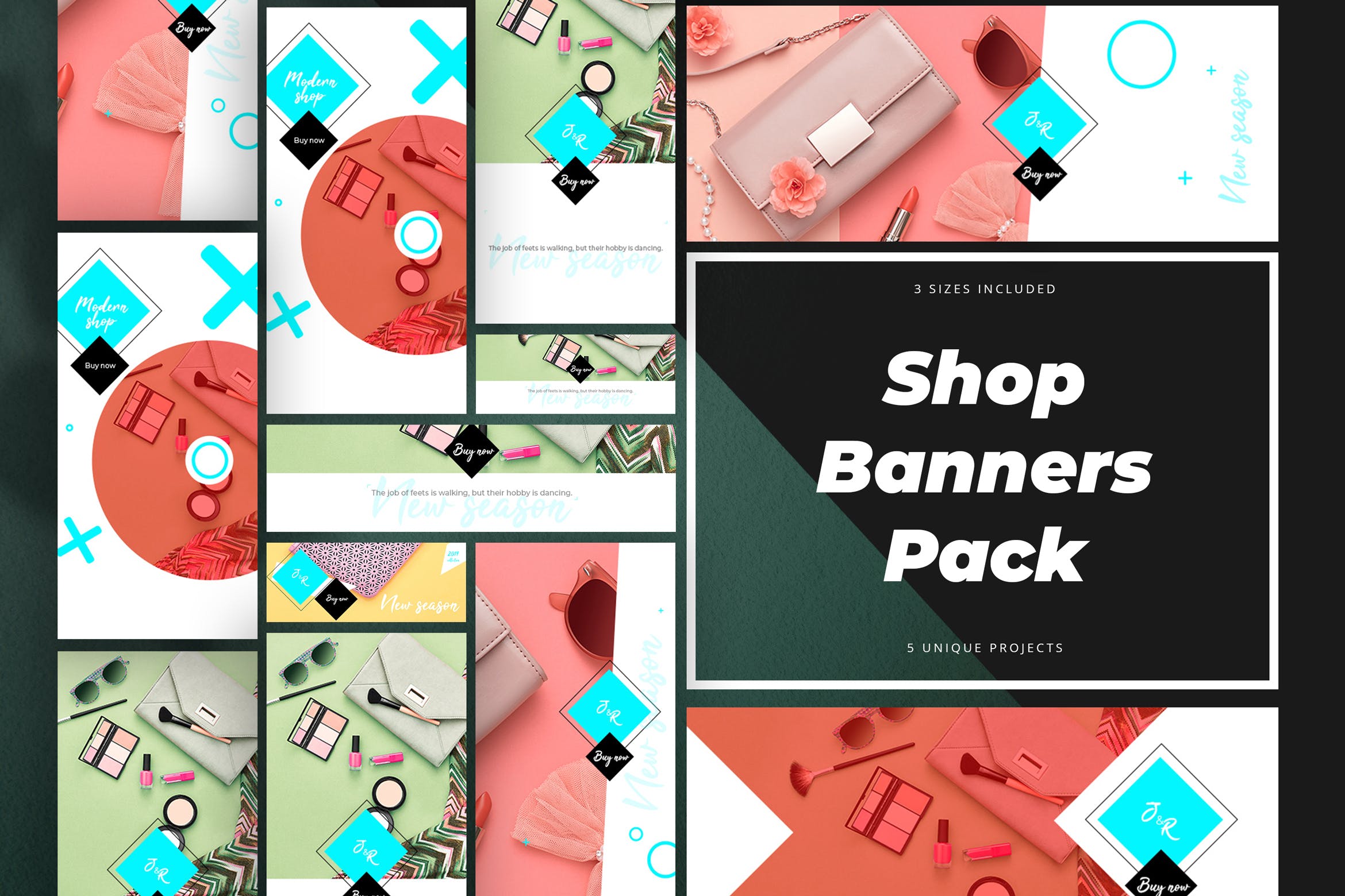 网上商城Banner广告图设计模板 Shop Banners Pack插图