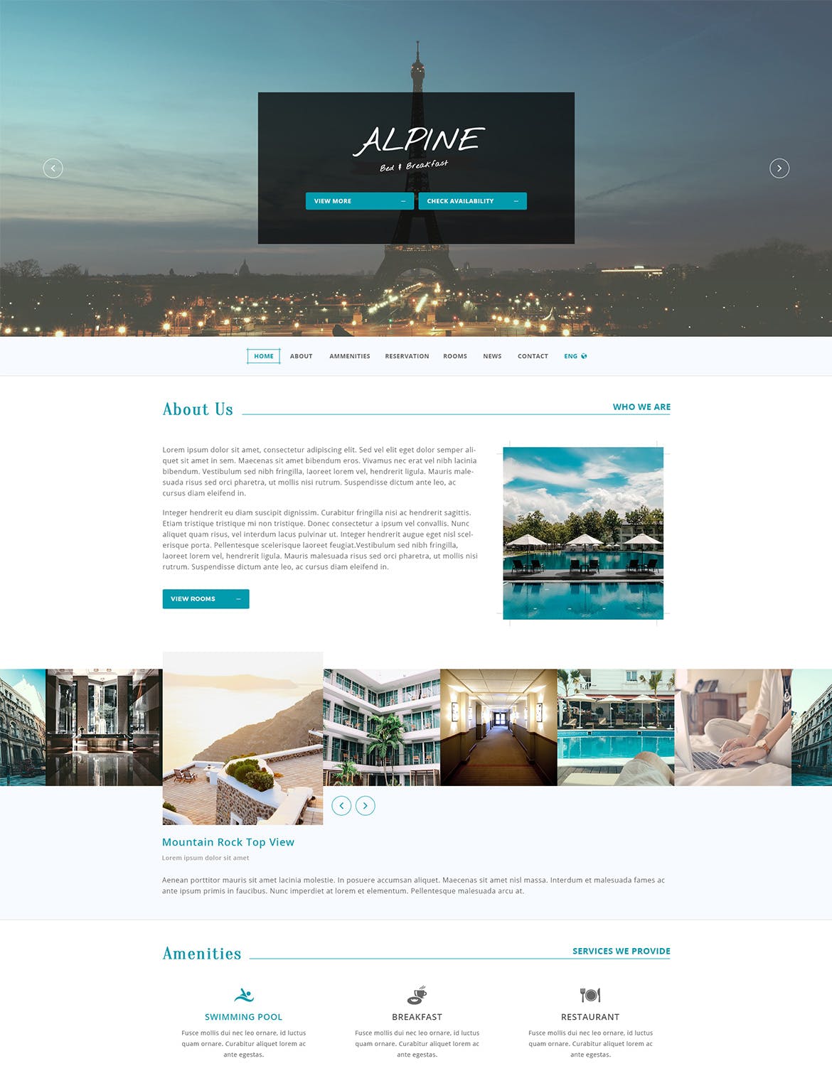 酒店品牌官网建设HTML模板蚂蚁素材精选下载 Alpine插图(2)