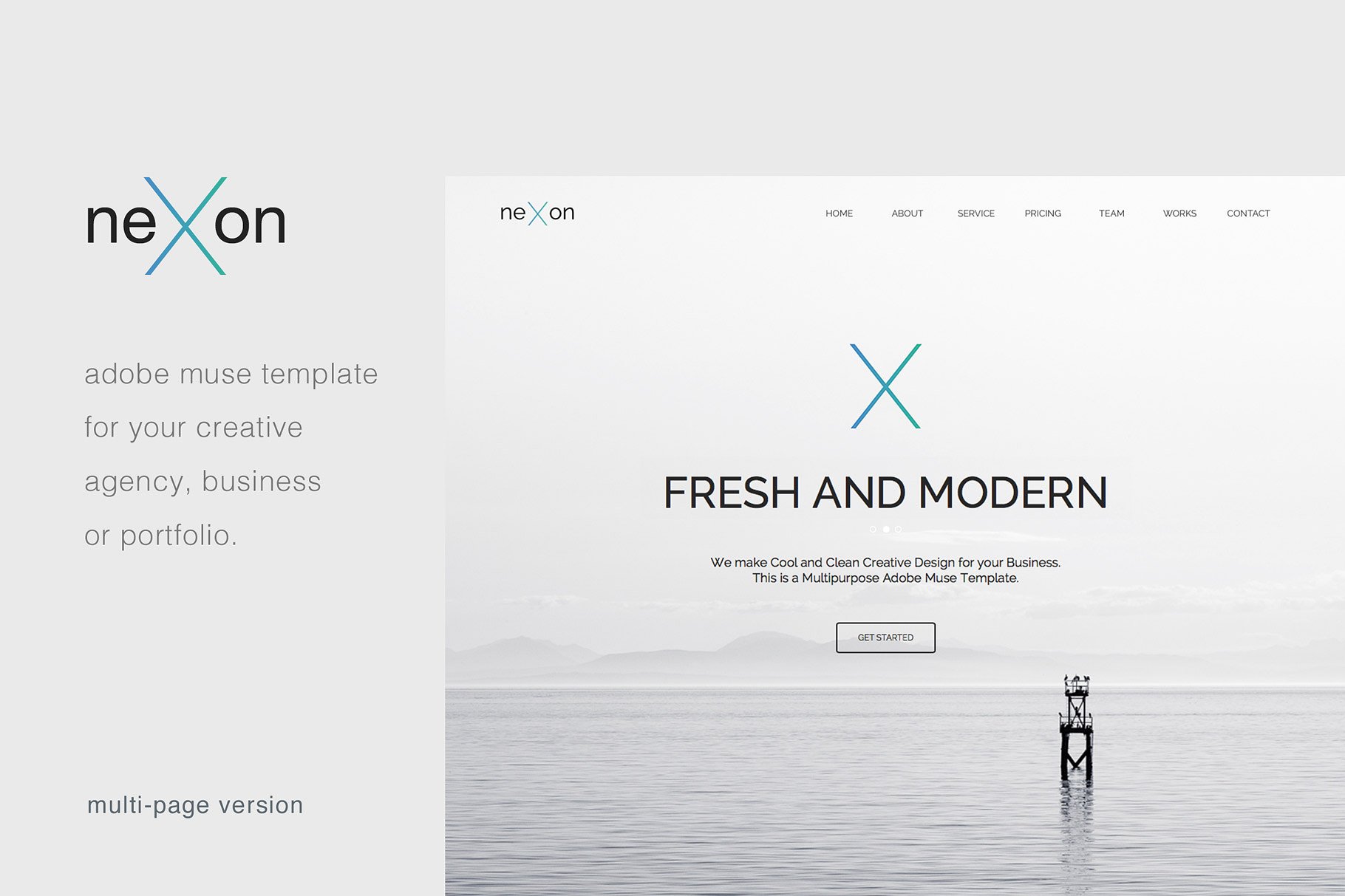 多用途网站创意设计Muse模板第一素材精选 NeXon – Multipage Creative Muse插图