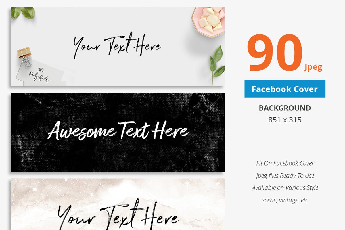 90款Facebook封面背景设计模板蚂蚁素材精选 90 Facebook Cover Background插图