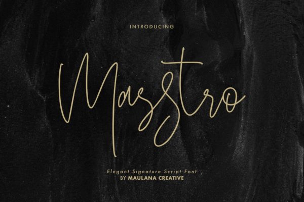 英文钢笔签名字体下载 Masstro Signature Typeface缩略图 英文钢笔签名字体下载 Masstro Signature Typeface