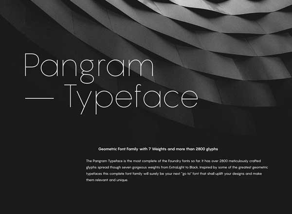 免费无衬线英文字体 Pangram Sans Font Family(多种规格)缩略图 免费无衬线英文字体 Pangram Sans Font Family(多种规格)