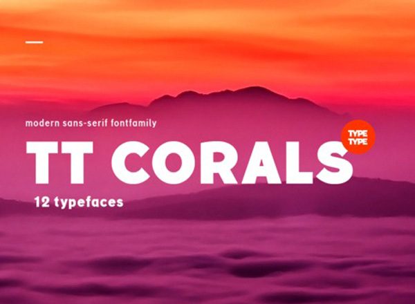 现代人文主义无衬线字体 TT Corals Font Family缩略图 现代人文主义无衬线字体 TT Corals Font Family