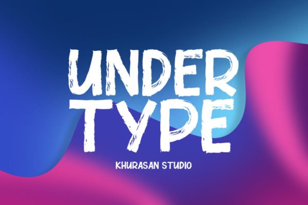 优雅复古手写粗体无衬线英文字体 Under Type Font