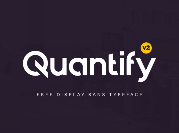 Logo&海报排版设计英文无衬线字体 Quantify Font缩略图 Logo&海报排版设计英文无衬线字体 Quantify Font