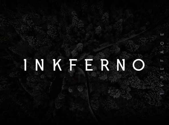 版式设计适用的半衬线字体 Inkferno Semi-Serif Typeface