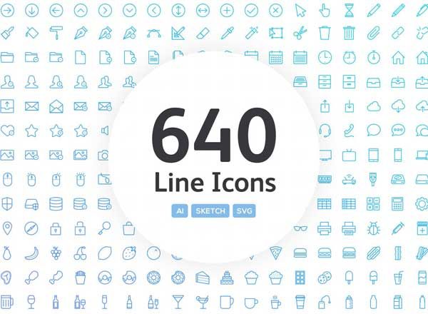 APP UI 设计必备图标集 640 Vector Line App Icons缩略图 APP UI 设计必备图标集 640 Vector Line App Icons