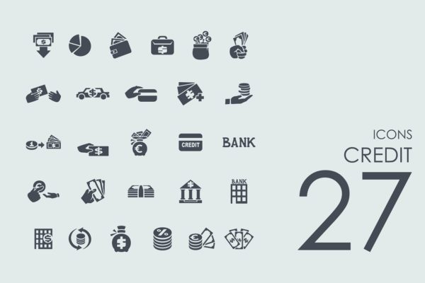 27枚信用卡相关图标 27 Credit icons缩略图 27枚信用卡相关图标 27 Credit icons