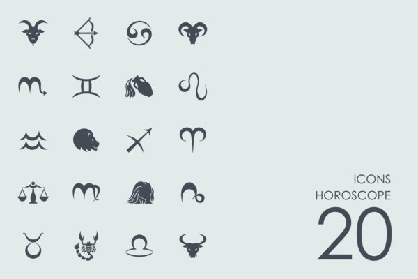 12星座主题图标集 Horoscope icons缩略图 12星座主题图标集 Horoscope icons