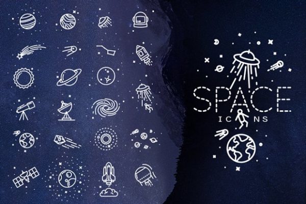 太空主题图标集 Space Icons缩略图 太空主题图标集 Space Icons