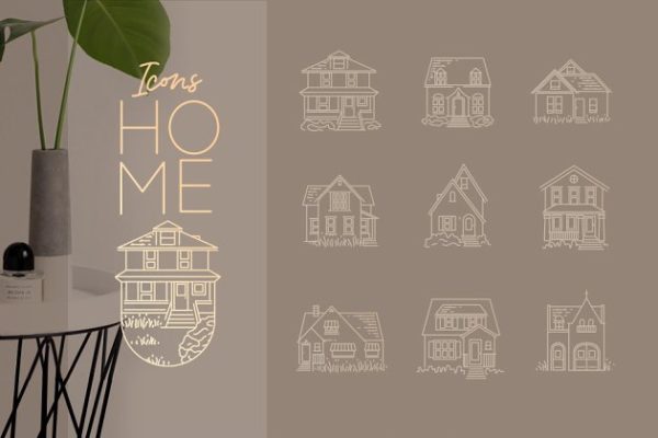 建筑房子主题图标集 Home Icons缩略图 建筑房子主题图标集 Home Icons