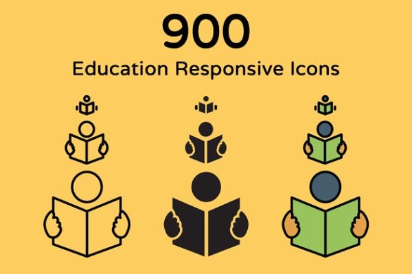 900枚教育主体ico图标素材 900 Education Responsive Icons缩略图 900枚教育主体ico图标素材 900 Education Responsive Icons