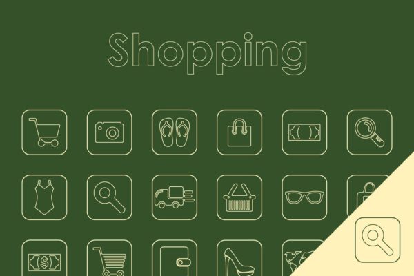 25枚购物主题简约风图标 25 SHOPPING simple icons缩略图 25枚购物主题简约风图标 25 SHOPPING simple icons