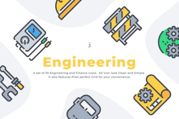 30枚电机工程主题矢量图标合集 30 Engineering icon set缩略图 30枚电机工程主题矢量图标合集 30 Engineering icon set