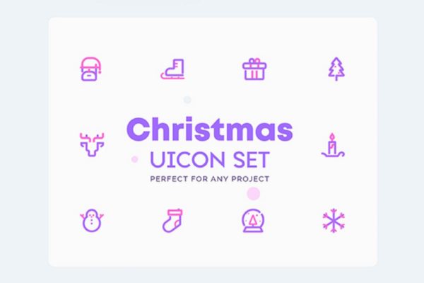 圣诞节&冬天主题UI图标素材 UICON – Christmas, Winter Icons Set缩略图 圣诞节&冬天主题UI图标素材 UICON – Christmas, Winter Icons Set