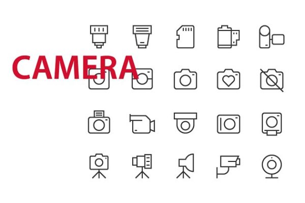 20枚摄影摄像相关UI图标素材 20 Camera UI icons缩略图 20枚摄影摄像相关UI图标素材 20 Camera UI icons