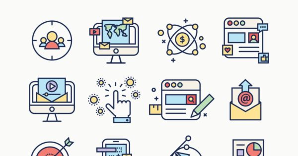 APP应用程序彩色线条图标 Line Apps Color Icons缩略图 APP应用程序彩色线条图标 Line Apps Color Icons
