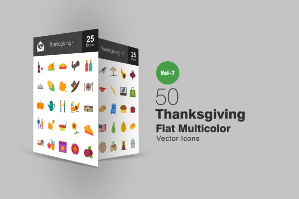 50个感恩节主题扁平设计风格多色图标 50 Thanksgiving Flat Multicolor Icons缩略图 50个感恩节主题扁平设计风格多色图标 50 Thanksgiving Flat Multicolor Icons