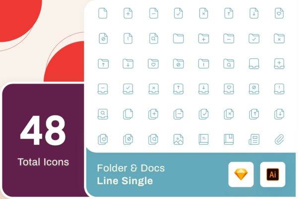 Line Senja图标系列:文件夹&文档矢量线性图标 Line Senja – Folder & Docs缩略图 Line Senja图标系列:文件夹&文档矢量线性图标 Line Senja – Folder & Docs