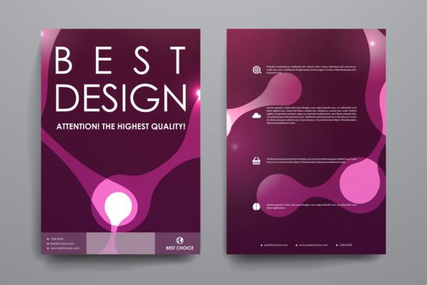 抽象图形背景小册子模板 Beautiful Brochures缩略图 抽象图形背景小册子模板 Beautiful Brochures