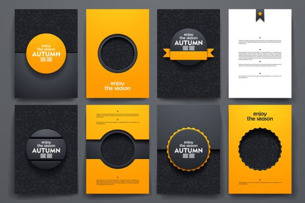 秋天主题小册子模板 Autumn brochures缩略图 秋天主题小册子模板 Autumn brochures